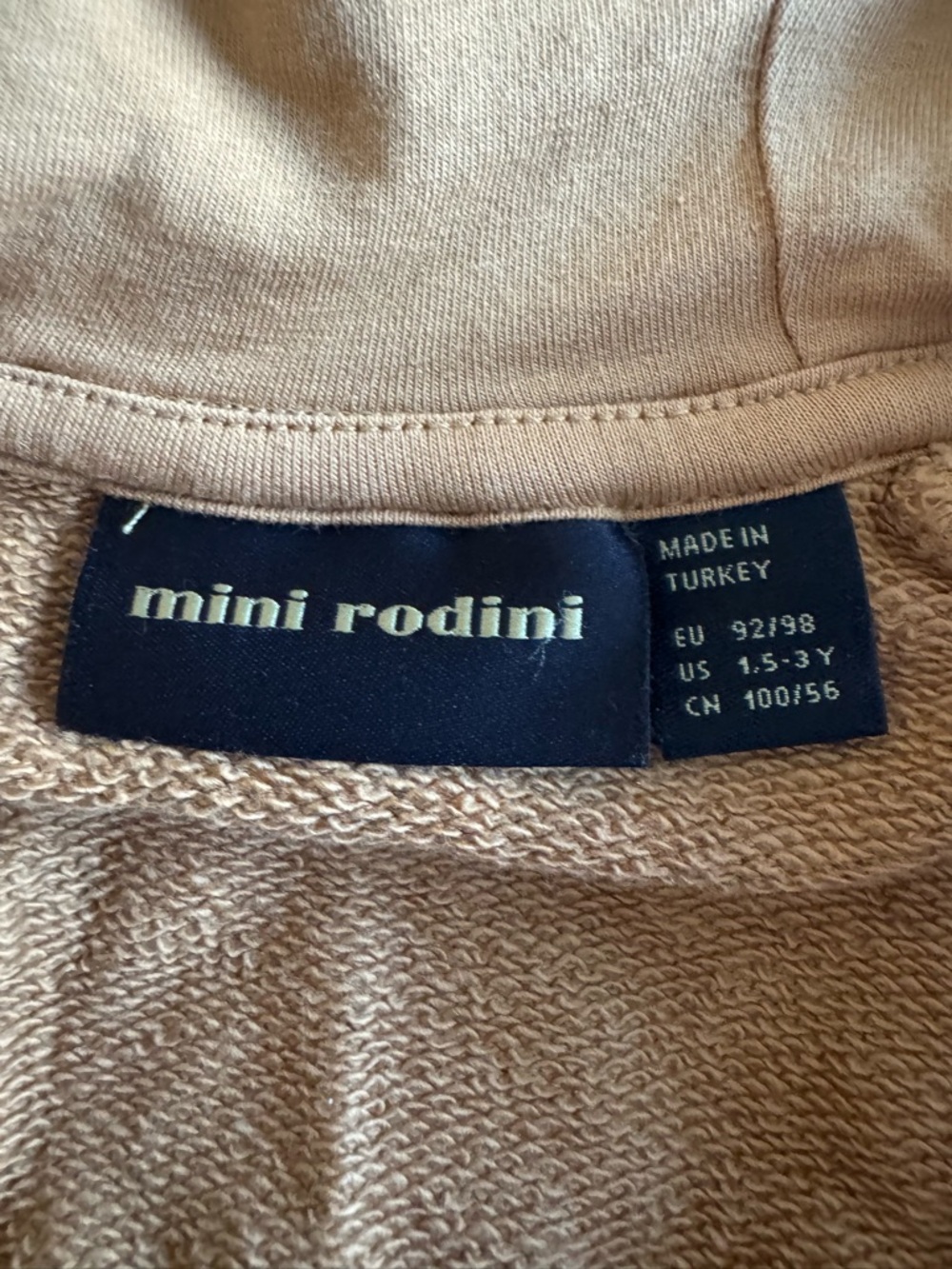 Mini Rodini Kids' BASIC LEOPARD print ZIP HOODIE size 1.5-3 years - Picture 4 of 7